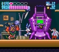 une photo d'Ã©cran de Tiny Toon Adventures - Buster Busts Loose sur Nintendo Super Nes
